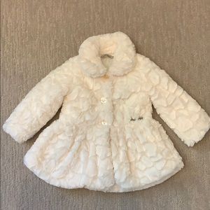 Calvin Klein Cream Cozy Dress Coat size 24m